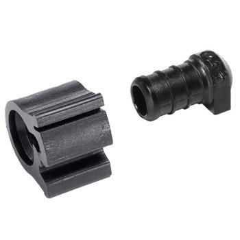 Flair-It PEXLOCK 30863 Pipe Plug with Clamp, 1/2 in, Black