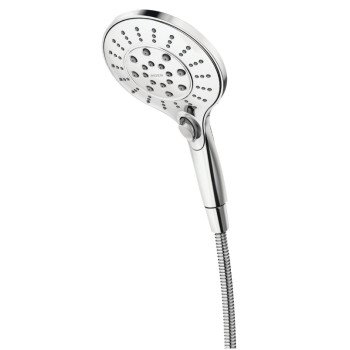 Moen Engage Series 26112EP Hand Shower, 1/2 in Connection, 1.75 gpm, 6-Spray Function, Plastic, Chrome, 60 in L Hose