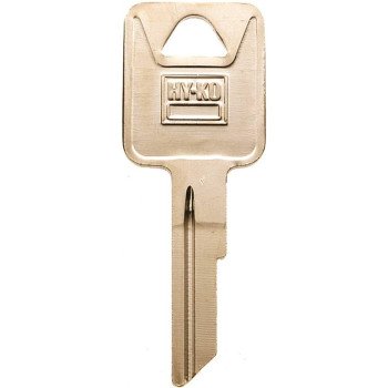 Hy-Ko 11010RA7 Automotive Key Blank, Brass, Nickel, For: AMC Vehicle Locks