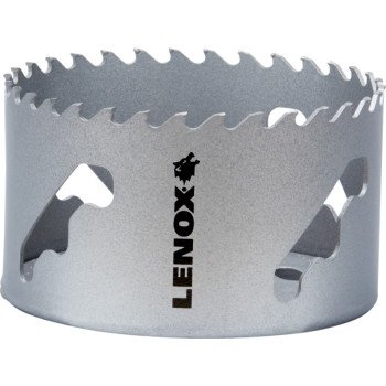 Lenox Speed Slot LXAH3358 Hole Saw, 3-5/8 in Dia, Carbide Cutting Edge