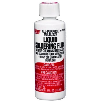 Oatey 30106 Soldering Flux, 4 oz, Liquid, Light Yellow