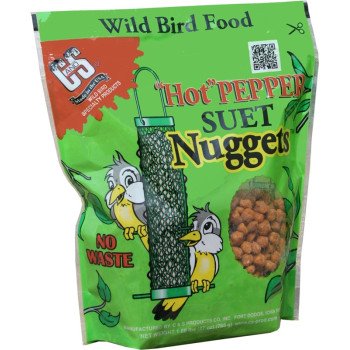 C&S Nuggets CS06107 Bird Food, High-Energy, Hot Pepper Flavor, 27 oz Bag