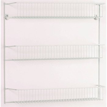 ClosetMaid 8022 Wall Rack, 5 in L x 18-3/4 in W x 18-1/2 in H Dimensions, Steel, White