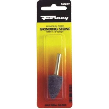 Forney 60029 Grinding Point, 3/4 x 1-1/4 in Dia, 1/4 in Arbor/Shank, 60 Grit, Coarse, Aluminum Oxide Abrasive