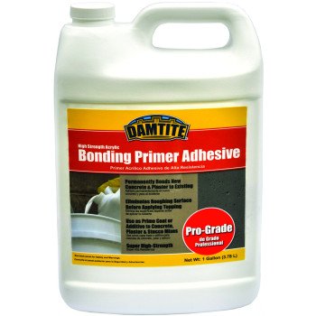 Damtite 05610 Primer Adhesive, Liquid, White, 1 gal Bottle