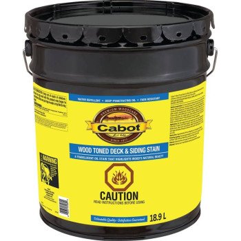 Cabot 19200 Series 142.0019200.008 Deck and Siding Stain, Natural, Liquid, 5 gal, Can