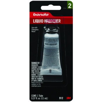 Bondo 912 Liquid Hardener, 0.37 oz Tube, Liquid