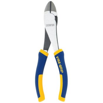 Irwin 2078306 Diagonal Cutting Plier, 6 in OAL, 13/16 in Jaw Opening, Blue/Yellow Handle, Cushion-Grip Handle