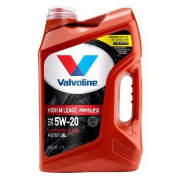 Valvoline 881162 Synthetic Blend Motor Oil, 5W-20, 5 qt, Jug