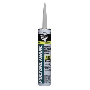 DAP 18814 Adhesive Sealant, Gray, 10.1 oz Cartridge