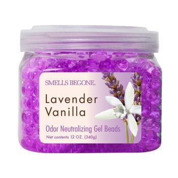 Smells Begone 52612 Odor Neutralizing Gel, 12 oz, Jar, Lavender, Vanilla, 450 sq-ft Coverage Area