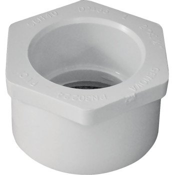 IPEX 435660 Reducing Bushing, 2 x 1-1/4 in, Spigot x Socket, White, SCH 40 Schedule, 150 psi Pressure