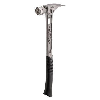 Stiletto TIBONE TIB15MC Milled/Curved Hammer, 15 oz Head, Milled, Straight Claw Head, Titanium Head, 17.34 in OAL