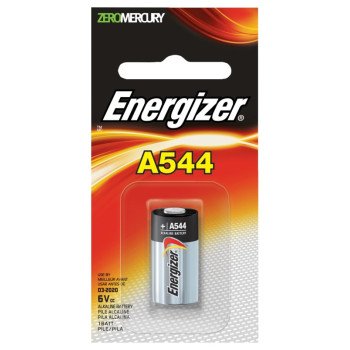 Energizer A544BPZ Zero-Mercury Battery, 6 V Battery, 178 mAh, A544 Battery, Alkaline Manganese Dioxide