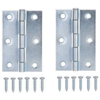 ProSource LR-056-PS Utility Hinge, Steel, Zinc, Loose Pin, 180 deg Range of Motion, Full Mortise Mounting, 28 (Pair) lb