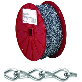 Campbell 072-1727N Jack Chain, #12, 100 ft L, Steel, Zinc, 29 lb Working Load