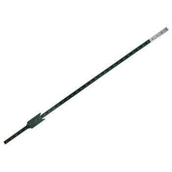 CMC TP125PGN050 T-Post, 5 ft H, Steel, Green/White