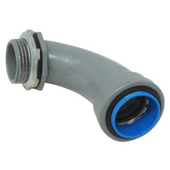 Southwire SIMPush LTNM-90-075 Liquidtight Connector, 3/4 in Push-On, 2.985 in L, PVC, Gray