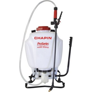 Chapin 61800 Backpack Sprayer, 4 gal Tank, Poly Tank, 25 ft Horizontal, 23 ft Vertical Spray Range, 48 in L Hose