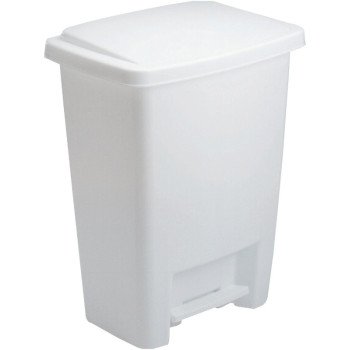 Rubbermaid FG284187WHT Waste Basket, 11 in L, 14 in W, 33 qt Capacity, Plastic, White