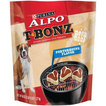 Alpo 1113217105 Dog Treat, Porterhouse Steak Flavor, 45 oz