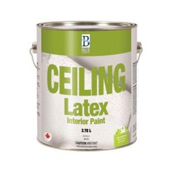 UCP Paints EC255-20 Ceiling Paint, Flat, White, 18.9 L, Latex Base