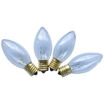 Hometown Holidays 16591 Replacement Bulb, 7 W, Intermediate Lamp Base, Incandescent Lamp, Clear Light