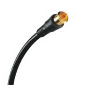 RCA VH603R Coaxial Cable, Black Sheath, 3 ft L