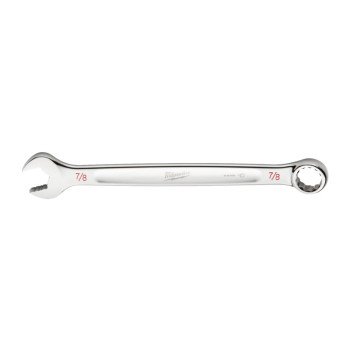 Milwaukee 45-96-9428 Combination Wrench, SAE, 7/8 in Head, 11.61 in L, 12-Point, Steel, Chrome