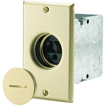 Eaton Cooper Wiring TR5797 Floor Box Receptacle, 2 -Pole, 125 V, 15 A