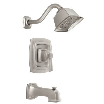 Moen Boardwalk Series 82830EPSRN Tub and Shower Faucet, 1.75 gpm Showerhead, 1 Spray Settings, Diverter Tub Spout, Metal