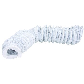 Lambro 219L Vent Hose, 4 in ID, 50 ft L, Vinyl, White