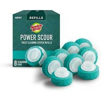 Scotch-Brite Power Scour Series 559-PS-RF-6 Disposable Scrubbing Pad, Polyethylene, Teal