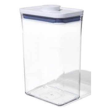 Good Grips POP 11234500 Food Container, 2.7 qt Capacity, Plastic, Clear, 4.3 in L, 6-1/2 in W, 9-1/2 in H