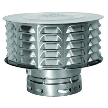 AmeriVent 6ECW Snap Lock Vent Cap, 6 in Connection