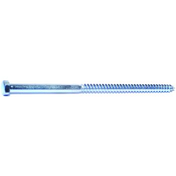 Midwest Fastener 01325 Lag Screw, 3/8 in Thread, 8 in OAL, Zinc