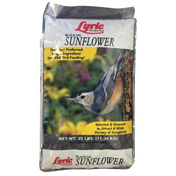 Lyric 2647281 Bird Seed, Sunflower, 25 lb Bag