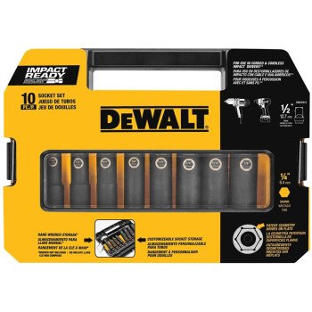 DEWALT IMPACT READY DW22812 Socket Set