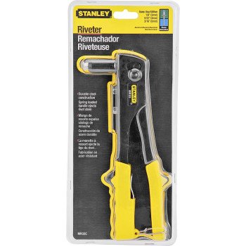 STANLEY MR33C Right Angle Riveter, Spring-Loaded Handle, 10 in L, Steel