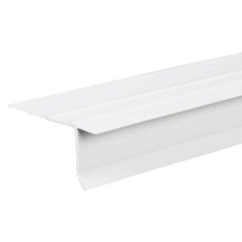 Amerimax 37154 Drip Edge, 10 ft L, Vinyl, White