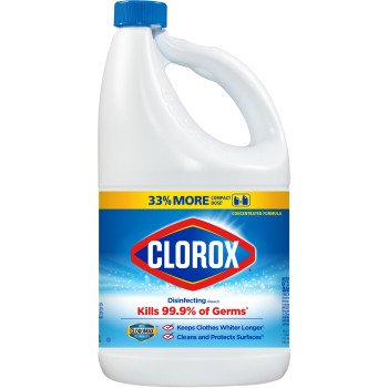 Clorox 32263 Regular Bleach, 81 oz, Liquid, Bleach