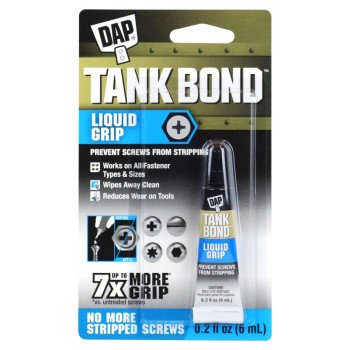 DAP Tank Bond 7079800177 Liquid Grip Adhesive, Liquid, Characteristic, Blue, 0.2 oz Carded