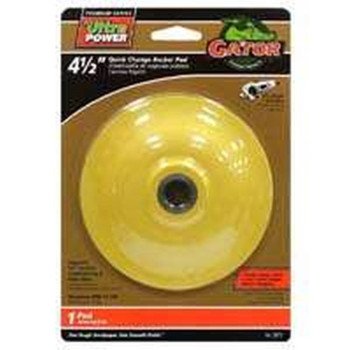 Gator 3873 Backing Pad, 4-1/2 in Dia, Zirconium Oxide