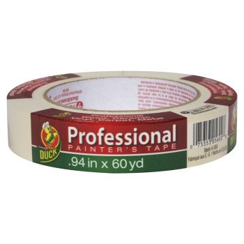 Duck Professional 1362488 Painter's Tape, 60 yd L, 0.94 in W, Beige