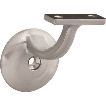 National Hardware N830-127 Handrail Bracket, 250 lb, Zinc, Satin Nickel