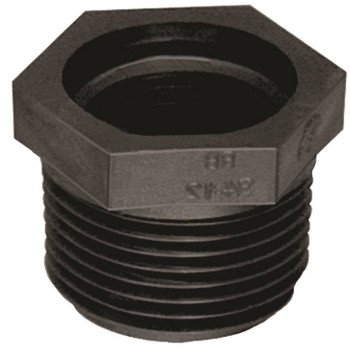 Green Leaf RB300-200P Reducing Pipe Bushing, 3 x 2 in, MPT x FPT, Black