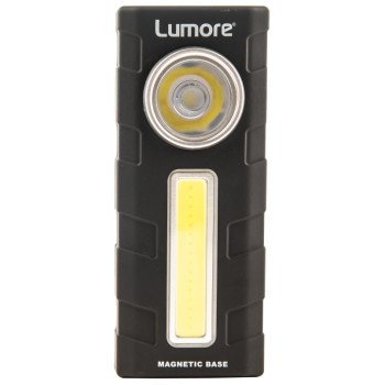 Nebo LUMORE 6883 2-in-1 Work Light with Magnetic Clip Hook, 2-Lamp, LED Lamp, 300, 250 Lumens, Black