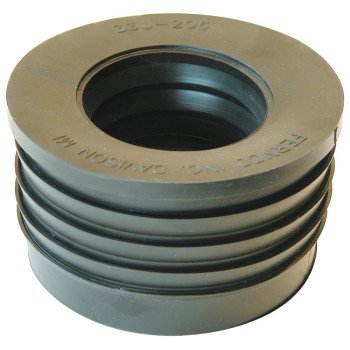 Fernco P33U-205 Donut, 3 x 2 in, SV x Hub, SCH 40 Schedule, 4.3 psi Pressure