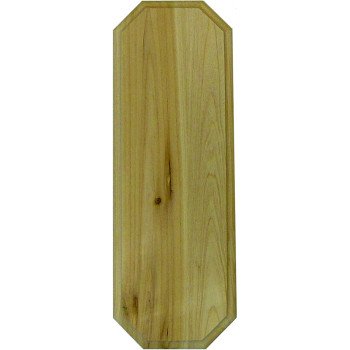 Hy-Ko AK-300 Address Plaque, Rectangular, Natural Cedar