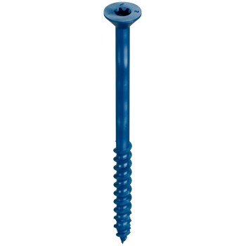 Simpson Strong-Tie Titen Turbo TNT25334TFC75 Screw Anchor, 1/4 in Dia, 3-3/4 in L, Carbon Steel, Ceramic-Coated/Zinc